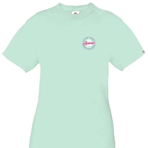 New Simply Southern T-Shirt Women's - Alabama Design - Breeze Blue - Picture 3 of 3